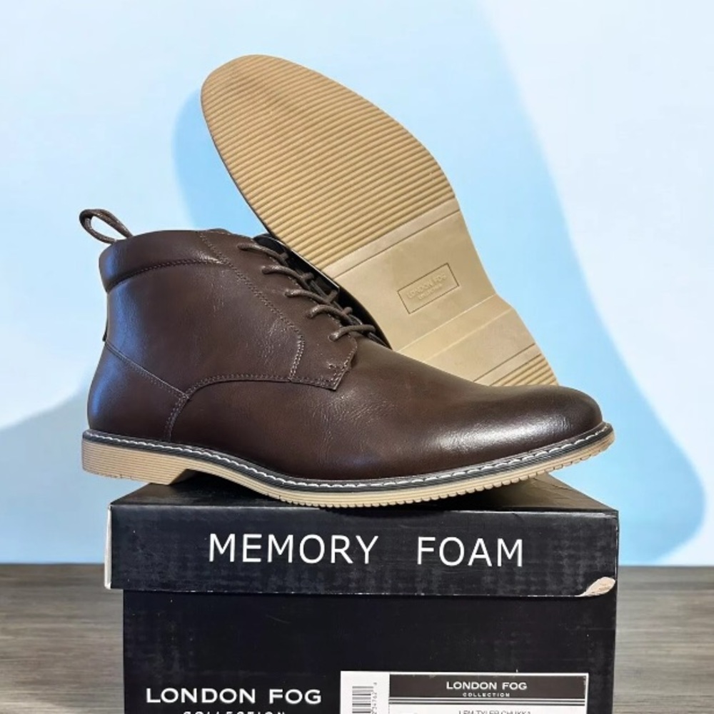London Fog Chukka Boot Dress Shoe Loafer Memory Foam BRAND NEW CL30578M-E Tyler